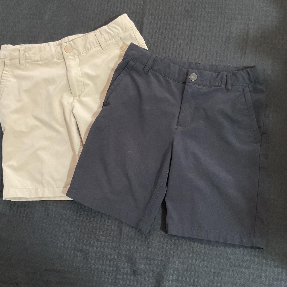All In Motion Shorts Kids 10 Multicolor Chino Adjustable Waist Lot Of 2 Summer